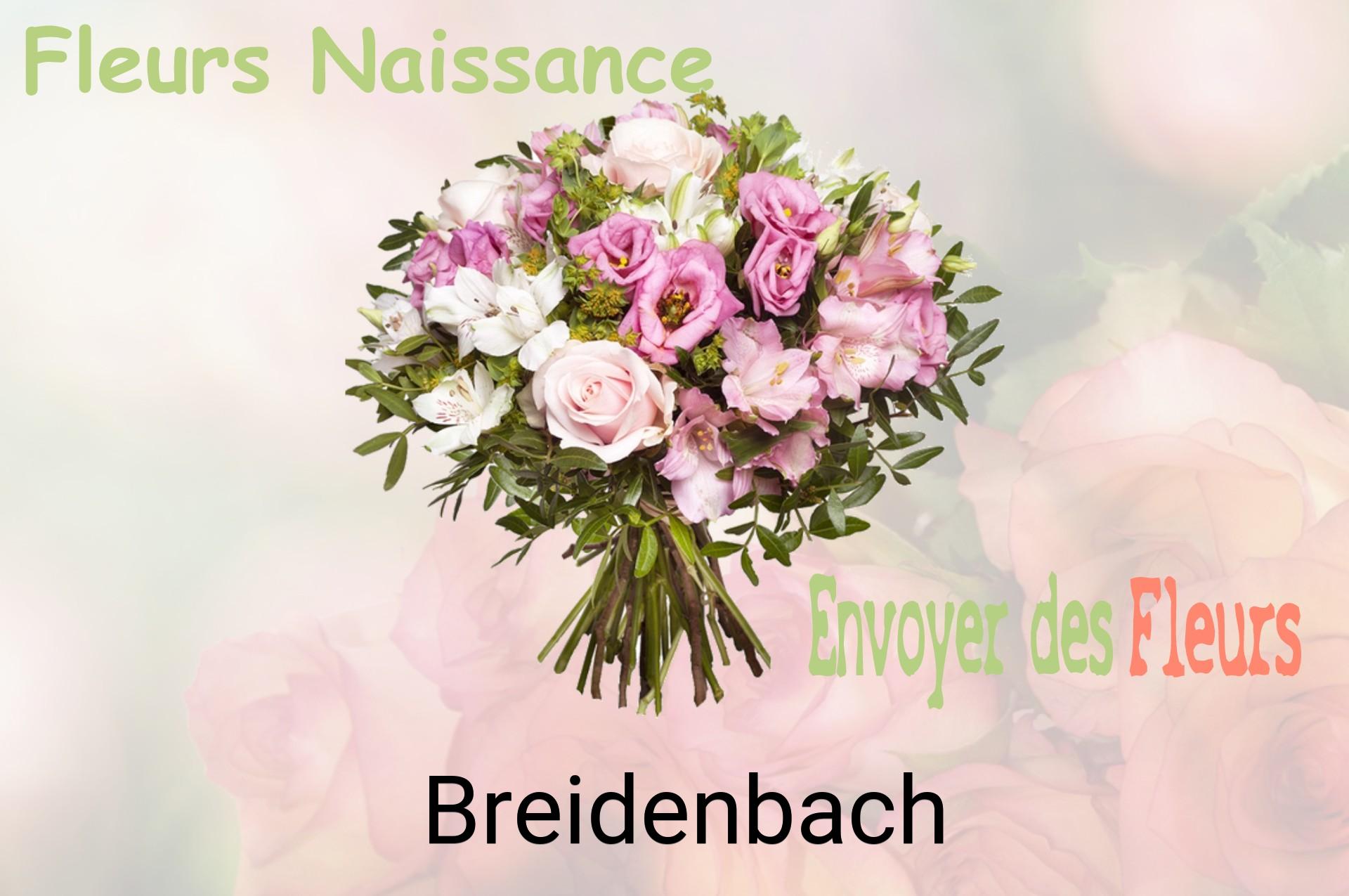Bouquet de fleurs de naissance livré à Breidenbach