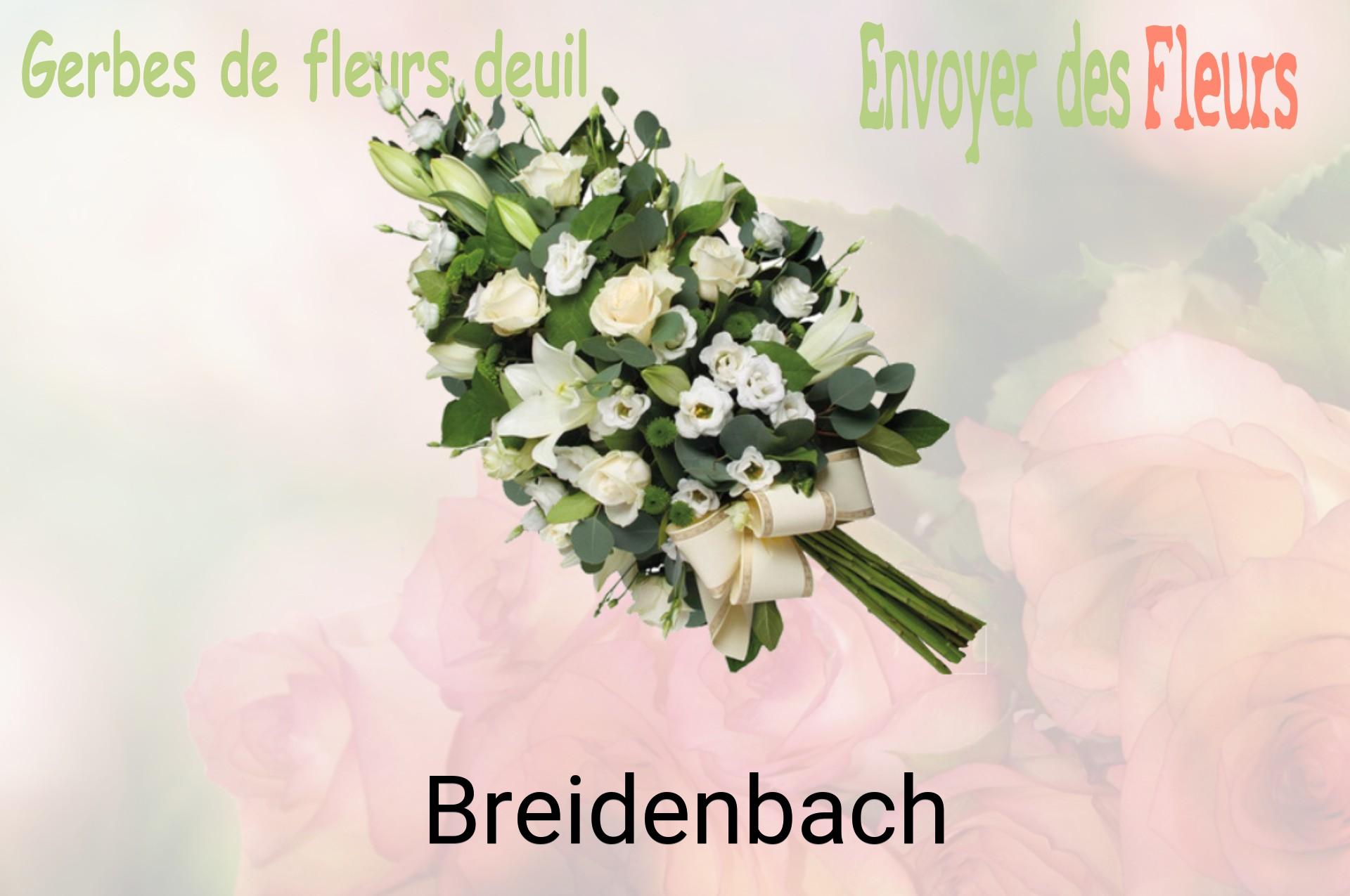 Gerbe de fleurs de deuil livrée à Breidenbach